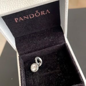 Pandora Silver & Sparkling Zirconia stones charm.